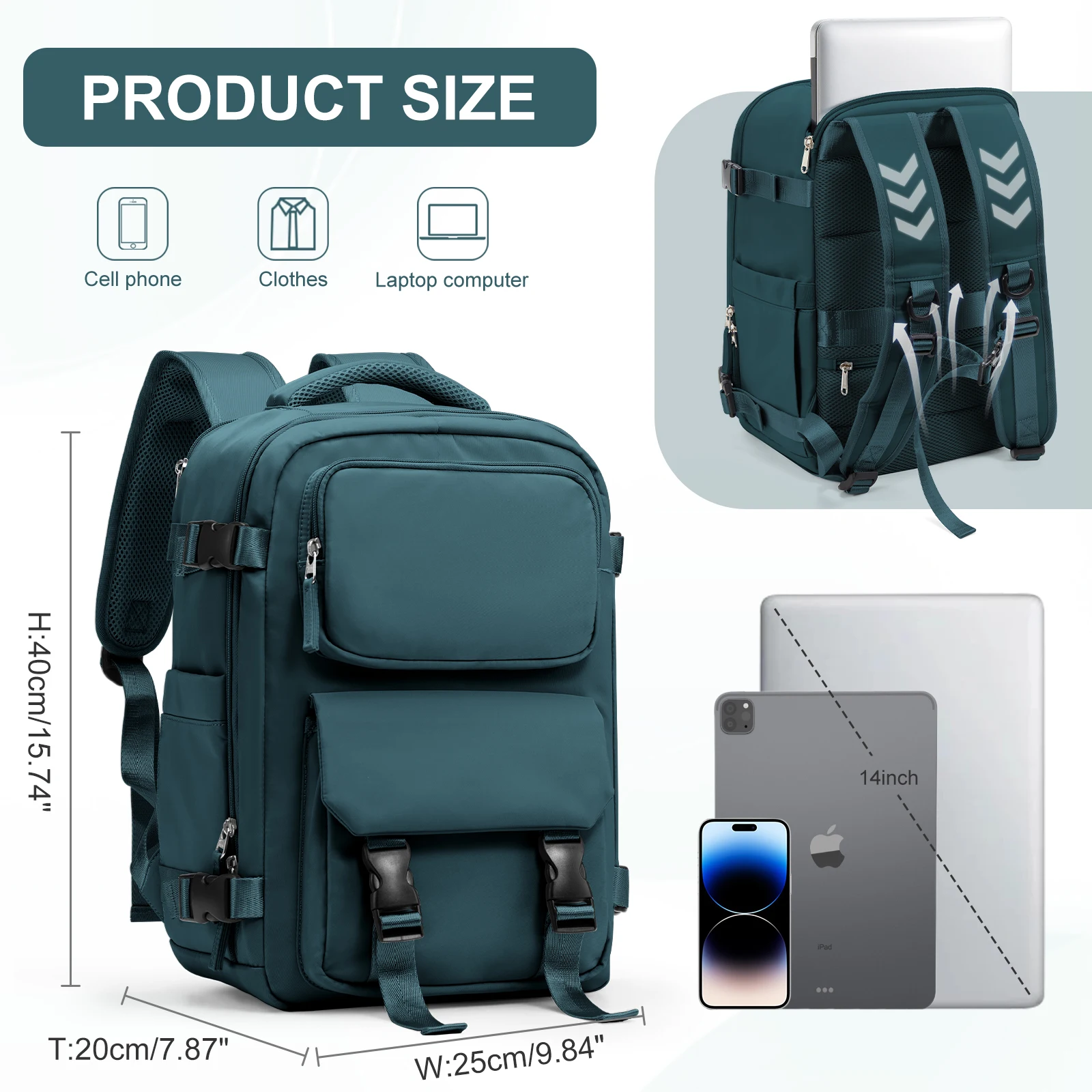 Водонепроницаемый Дорожный Рюкзак Cabina 40x20x25 Нейлоновая Сумка Для Ноутбука