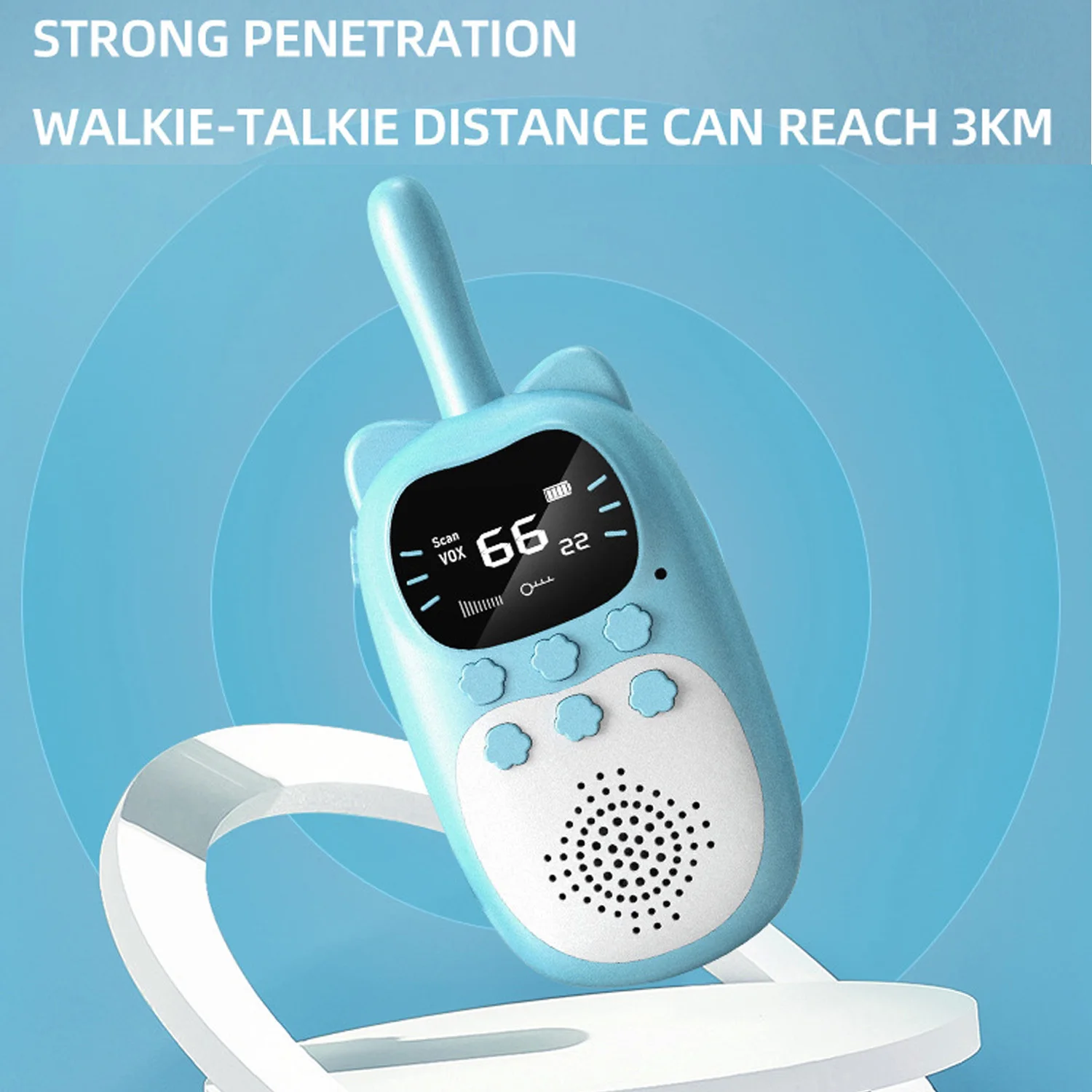 WalkieTalkies for Kidswith Flashlight LCD Toys Walky Talky For Family Outside Adventure Camping