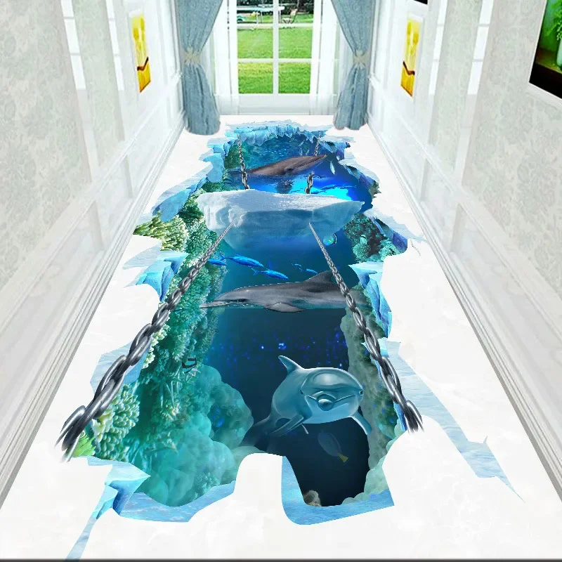 3D булыжник Коридор Ковер Бегуны для зала Напольный коврик Входная лестница