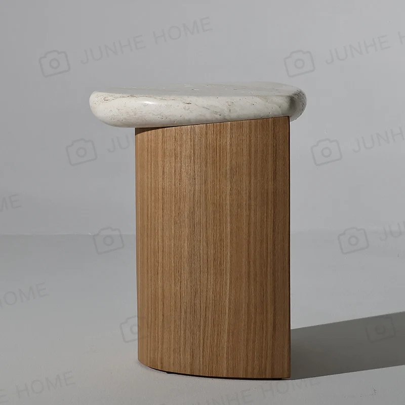 Боковой столик из натурального травертина роскошный маленький кофейный массива