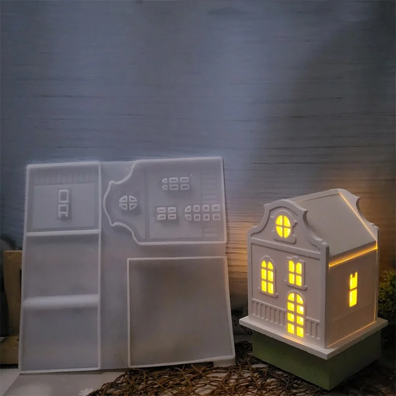 Готический стиль архитектуры наклеенный дом основа для свечи подключаемая