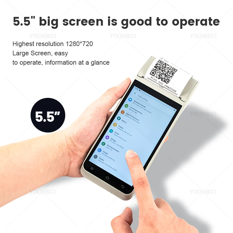 POS 4G 2 + 16 Гб терминал КПК Android ручной ресторан магазин кассовые аппараты