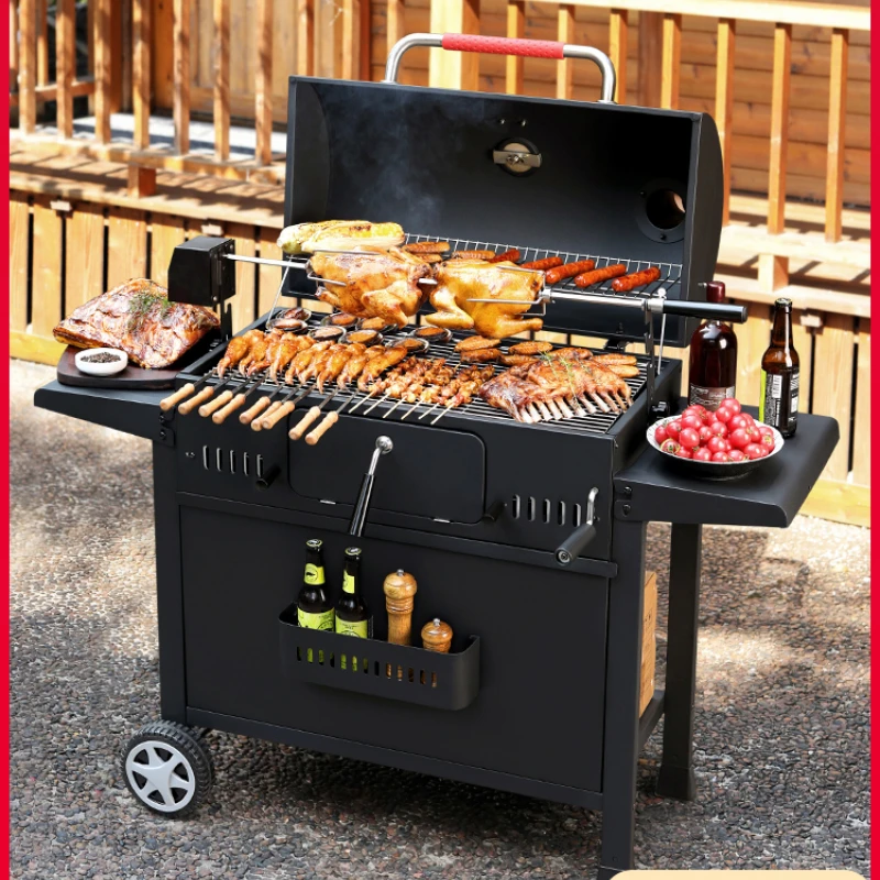

Barbecue Grill Household Barbecue Grill Charcoal American Braised Oven Household Large Villa Barbecue BBQ Garden Barbecue Grill