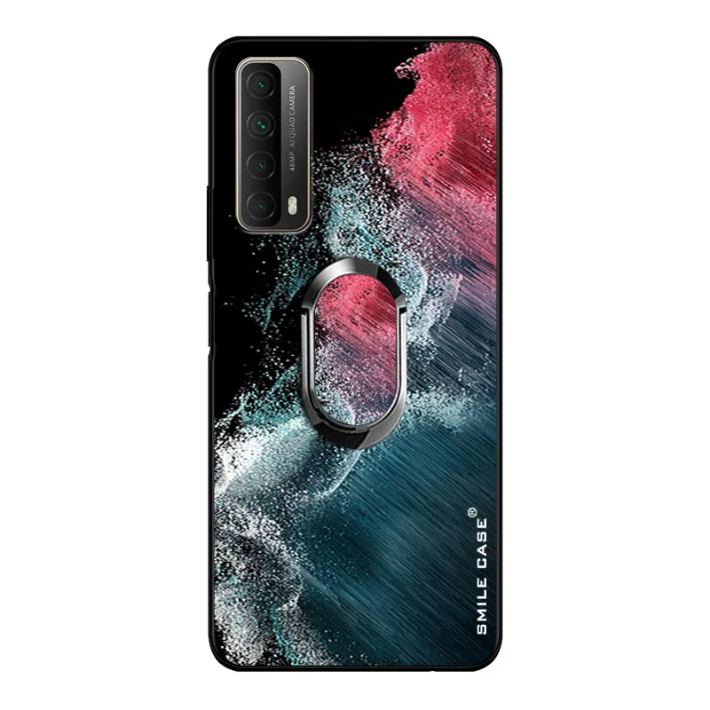 Чехол для Huawei Y7A, роскошный фридж/L02B/L23B/L03B 6,67 дюйма с кольцом и магнитной функцией, мягкий силиконовый чехол для Huawei Y7A, чехол