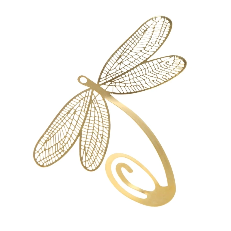 

1Pc Fashion Mini Novelty Stationery Gold Color Metal Bookmarks