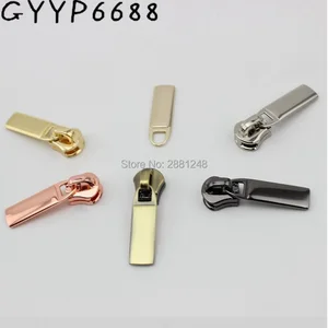 Набор для ремонта нейлоновых молний, 10 шт., 50 шт., 5 #, сменный слайдер с металлическим покрытием для мешков, слайдеров на молнии