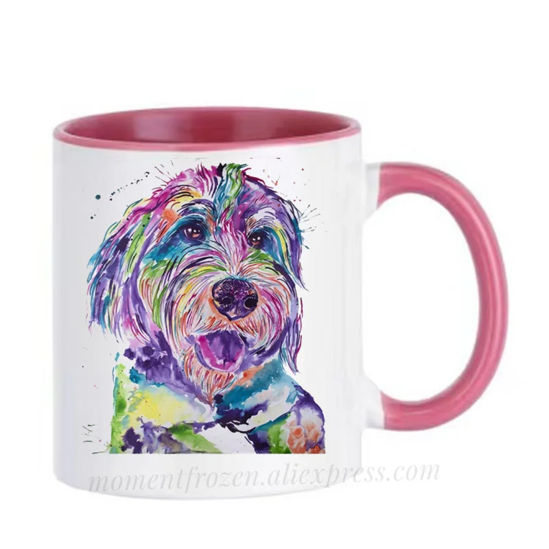 

Fox Terrier Mugs Rottweiler Cups Drinkware Pug Dog Mug Bulldog Coffeeware Kids Gifts Wife Husband Couples Tableware Home Decal