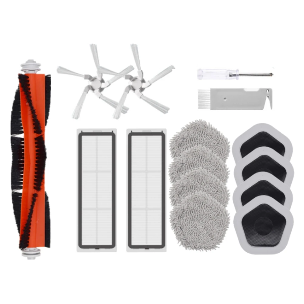 

15Pcs Kit for XiaoMi Dreame Bot W10&W10 Pro Robot Vacuum Cleaner Main Side Brush HEPA Filter Mop Cloth and Mop Holder A
