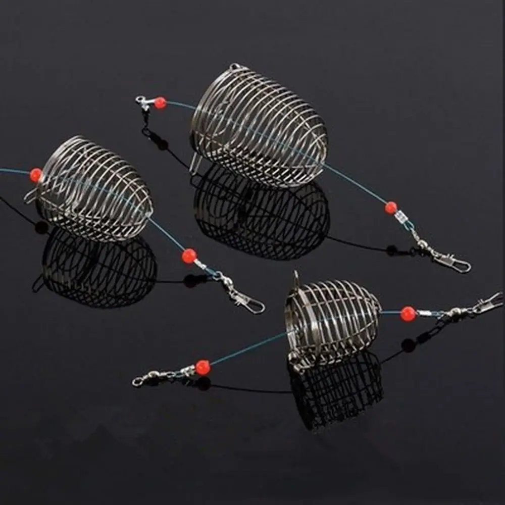 Маленький держатель аксессуары для снастей ловушка кормушка рыбалки клетка