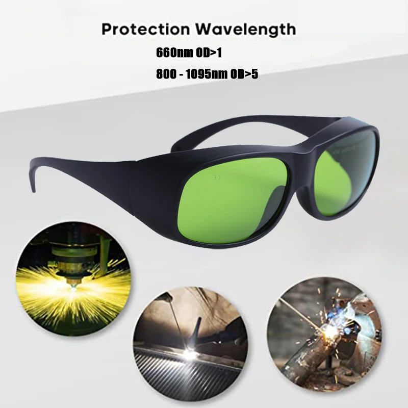 Защитные очки для лазера YHP 660 нм и 800–1095 многоволновые защитные высокой мощности