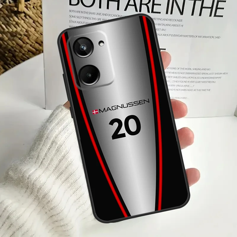 Kevin Magnussen F1 чехол для Realme 9 10 11 12 Pro Plus GT5 GT Neo5 C21Y C25s C30 C31 C33 C35 C51 C53 C55 C67