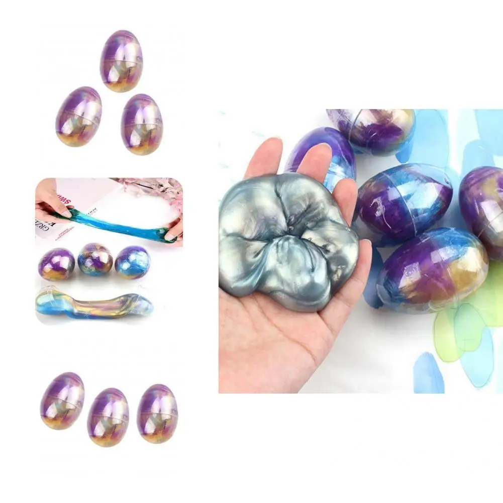 

3Pcs Useful Galaxy Egg Slime Stress Relief Sludge Toys Mud Toy Kids Toy Stretchy