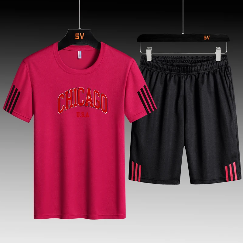 Мужская футболка с коротким рукавом и спортивная одежда