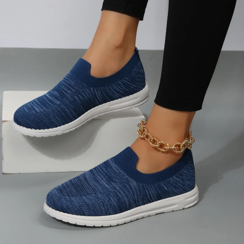

Women's Shoes 2023 Fashion Round Toe Mesh Single Shoes Breathable Lightweight Casual Flat Shoes Solid Women's Flat Shoes