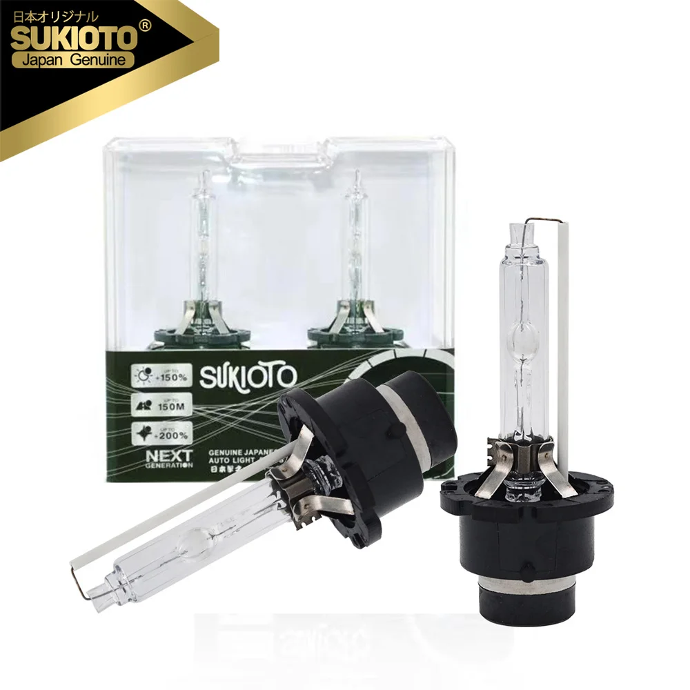 

SUKIOTO JAPAN GENUINE D2R D4R 35W HID Xenon Standard Headlight D2S D4S Metal Base Xenon Bulb 55W Car HID Lamp 4300K 6000K 8000K