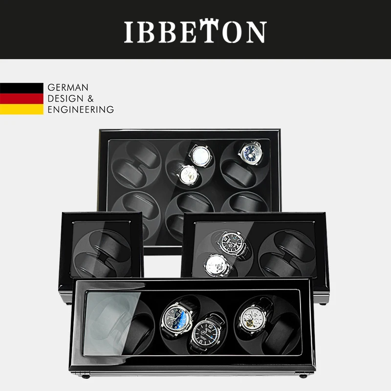 

Automatic Watch Winder with 4 6 8 12 watches Wood Box Quiet Japanese Mabuchi Motor Adjustable Modes Watch Storage Winding Boxes