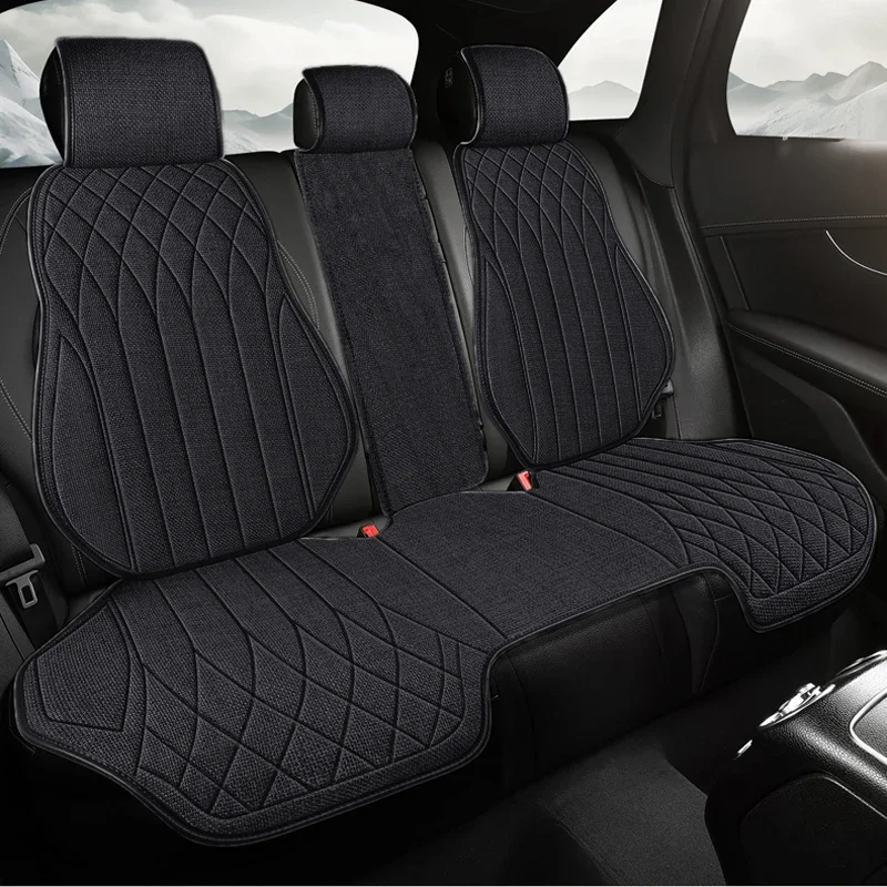 

Универсальный чехол на автомобильное сиденье, четырехсезонный автомобильный льняной дышащий чехол на сиденья для автомобильных сидений, защитный чехол, автомобильные аксессуары