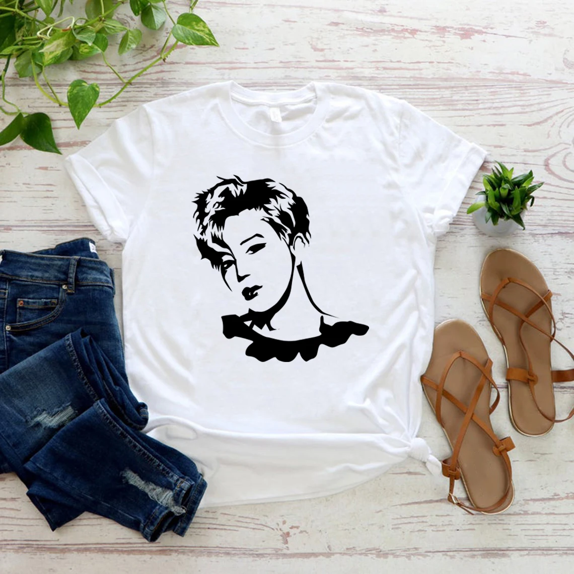 Футболка Park Jimin Корейская футболка в стиле рэпера для мальчиков Kpop женская Tumblr