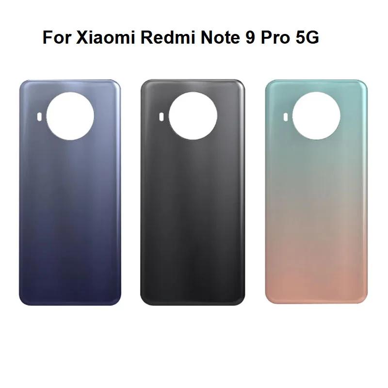 

Крышка батарейного отсека для Xiaomi Redmi Note 9 Pro, Задняя стеклянная панель заднего корпуса M2007J17C
