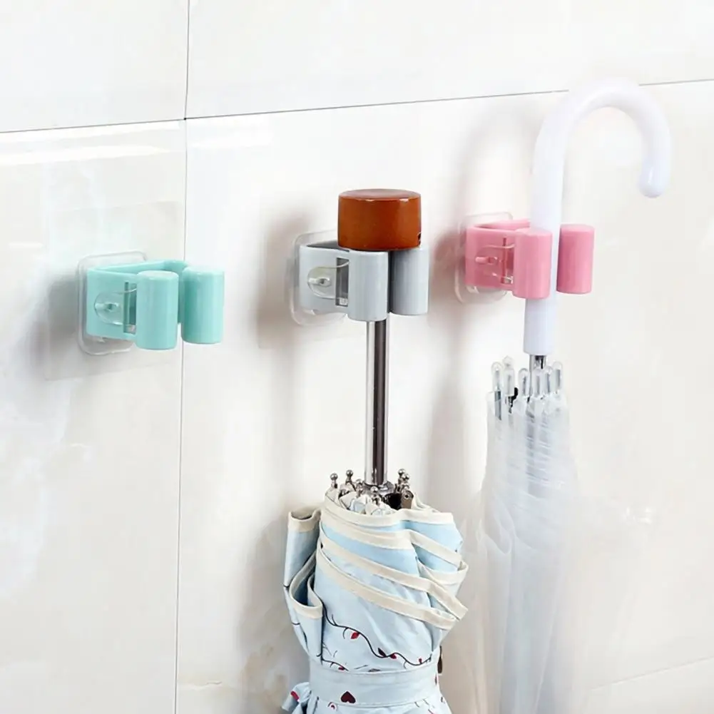 

Стеллаж для хранения вешалка держатель швабры настенный самоклеящийся стеллаж для ванной комнаты