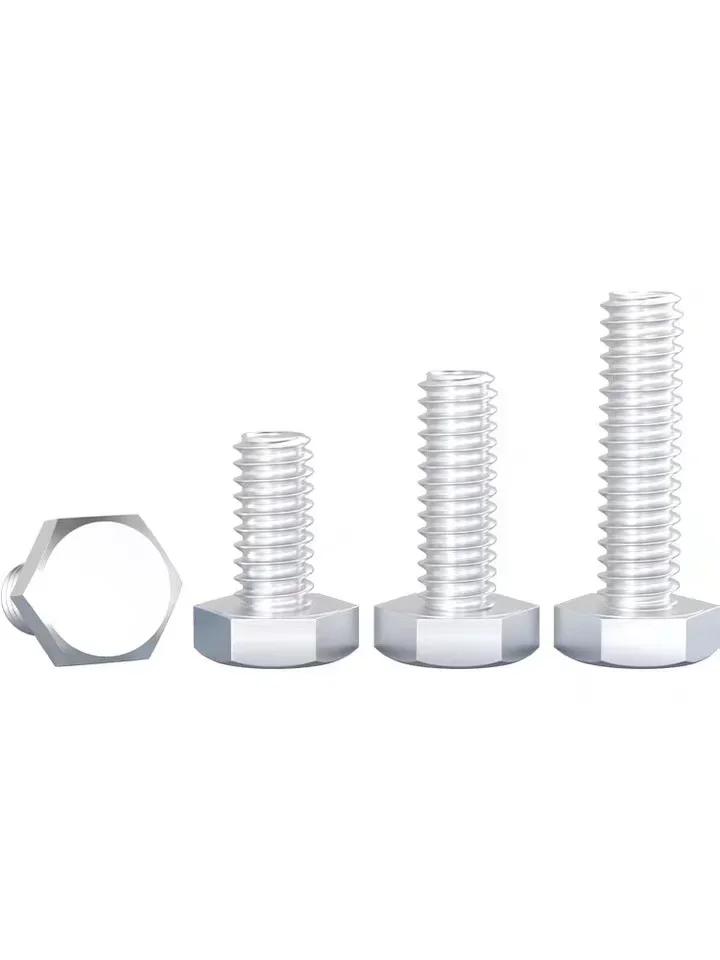 DIN933 6061 алюминиевый шестигранный болт винт