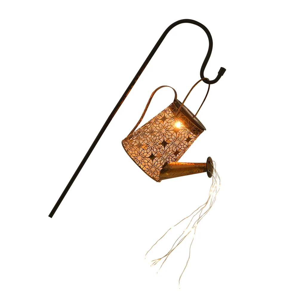 

Solar Lamp Wrought Iron Decorative Lamp Waterproof Solar Garden Decor Lamp