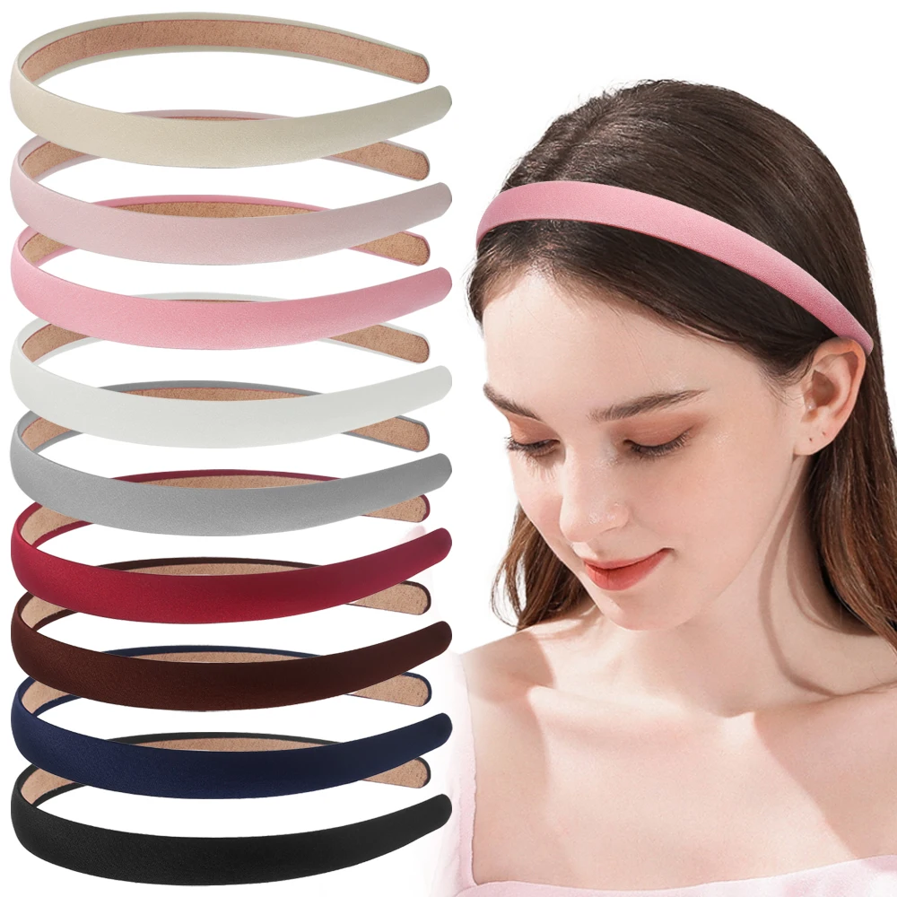 

New 2023 Fashion Hair Hoop Hair Bands for Women Girls Solid Nine Color Twilled Headbands Designer Wide Hairband Hair Accessories