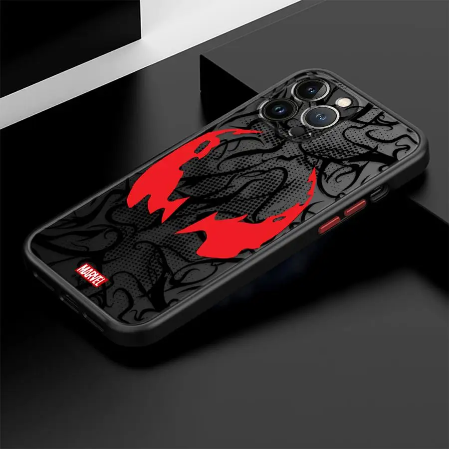 Фото Крутой чехол для телефона Marvel: Железный человек, Человек-паук для iPhone 17e, 17, 16e, 16, 15, 14, 13, 12, 11 Mini, Pro, Air, Max, Plus – матовый прозрачный чехол №5
