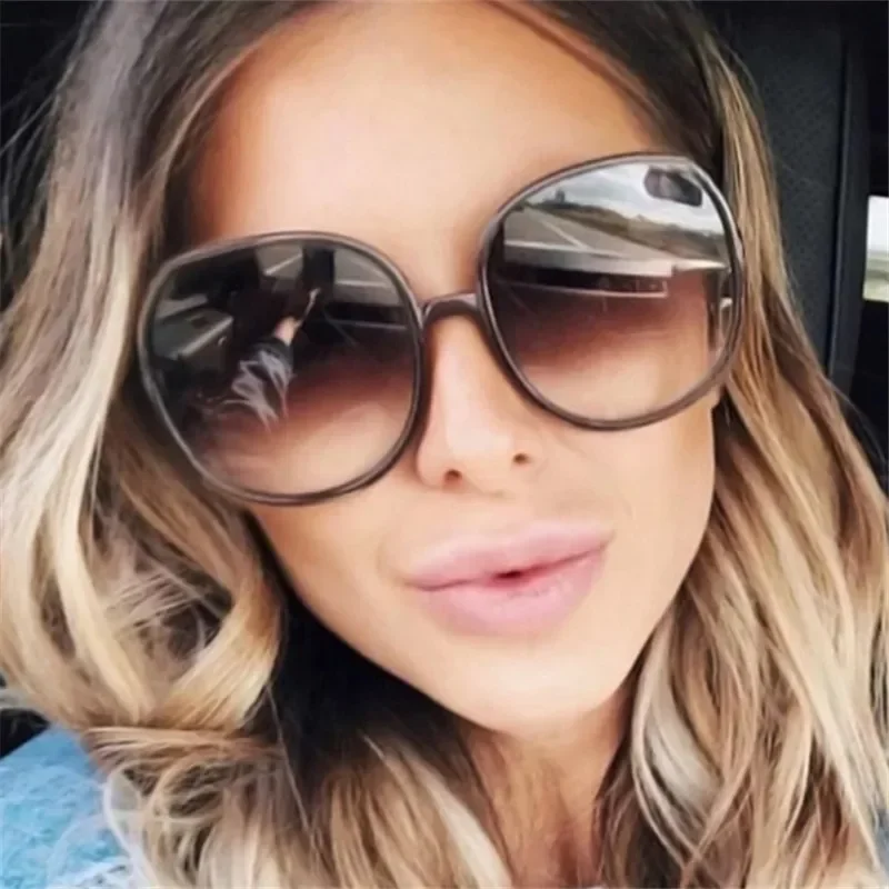 Женские Классические солнцезащитные очки в большой оправе Uv400