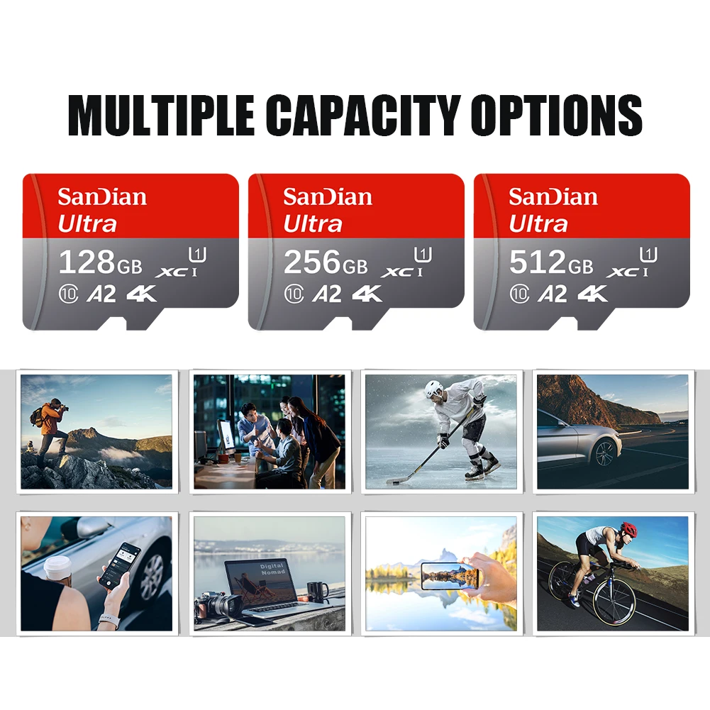 SD-карта 2 ТБ UHS-II V90 1 Micro TF SD V30 512 ГБ 128