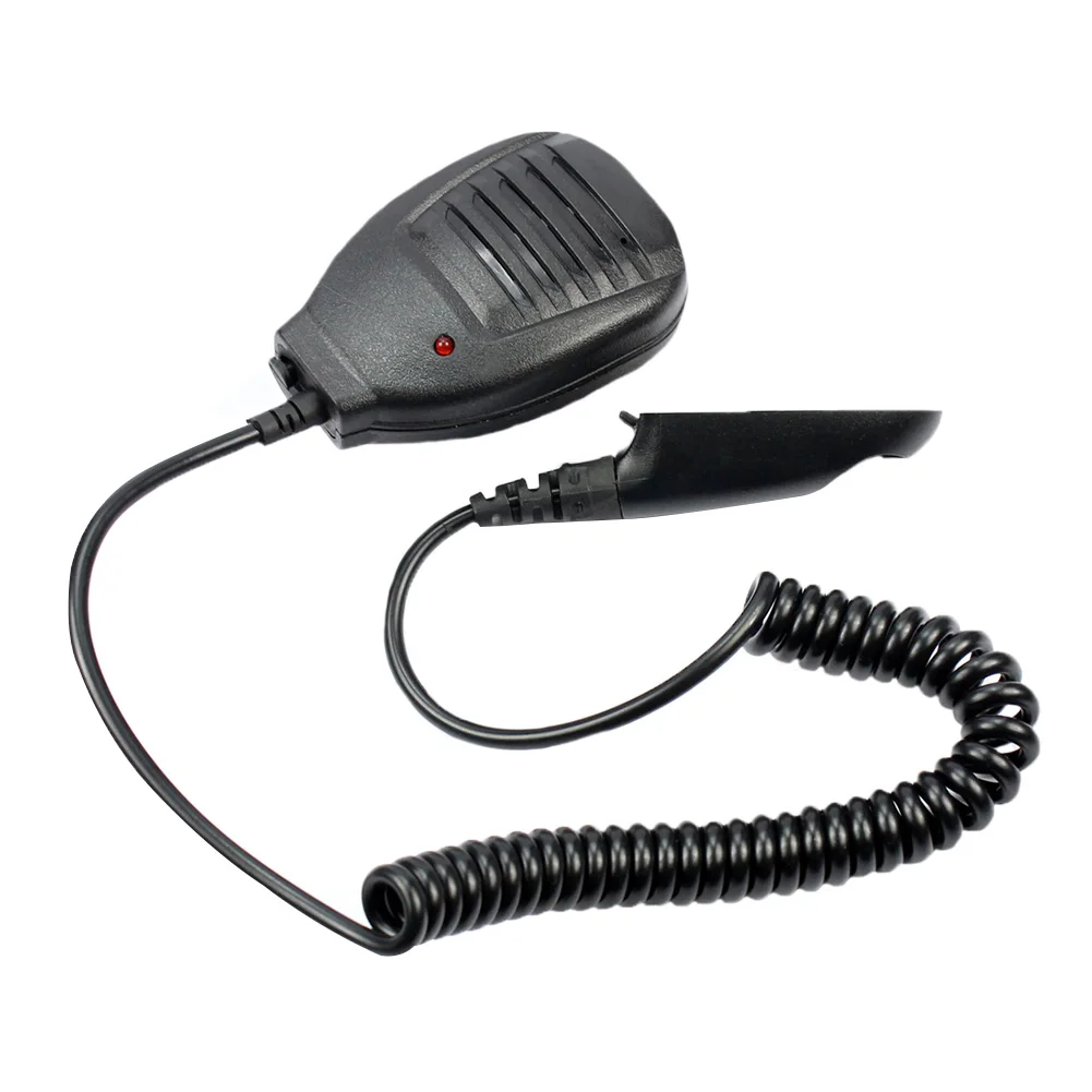 

Mini Clamp Waterproof With Indicate Light Solid Replacement Hand Microphone Electronics Walkie Talkie Durable Parts For BF UV9R