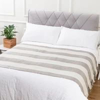 striped leisure blanket bedside blanket sofa blanket model room bb decorative blanket shawl blanket tassel towel