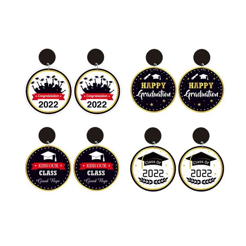 

Donarsei, 2022 год, акриловые серьги-капли для студентов, для женщин, забавное поздравление, выпускной, висячие серьги, подарок