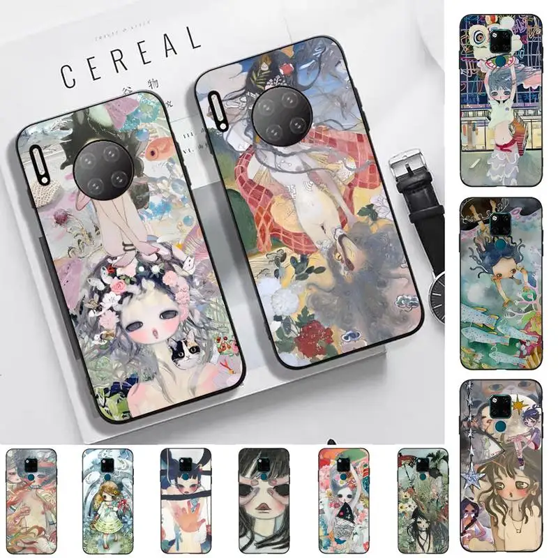 

Aya T-Ta kano Anime Phone Case for Huawei Mate 20 10 9 40 30 lite pro X Nova 2 3i 7se