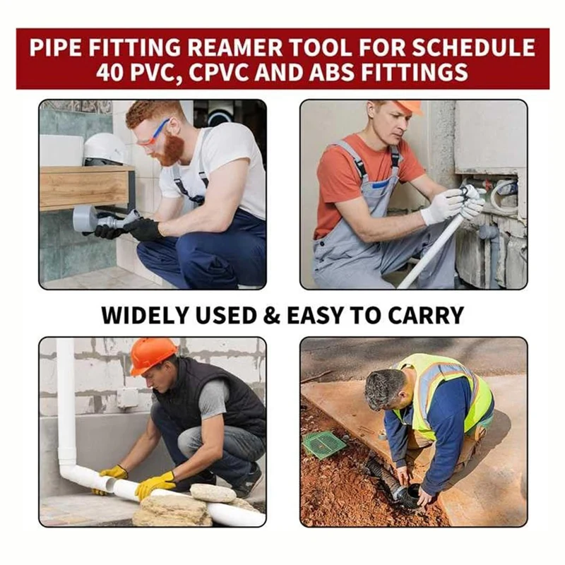 BEAU-2 шт. фитинги из ПВХ головка 1-1/2 и 2 дюйма развертка для труб пластиковых