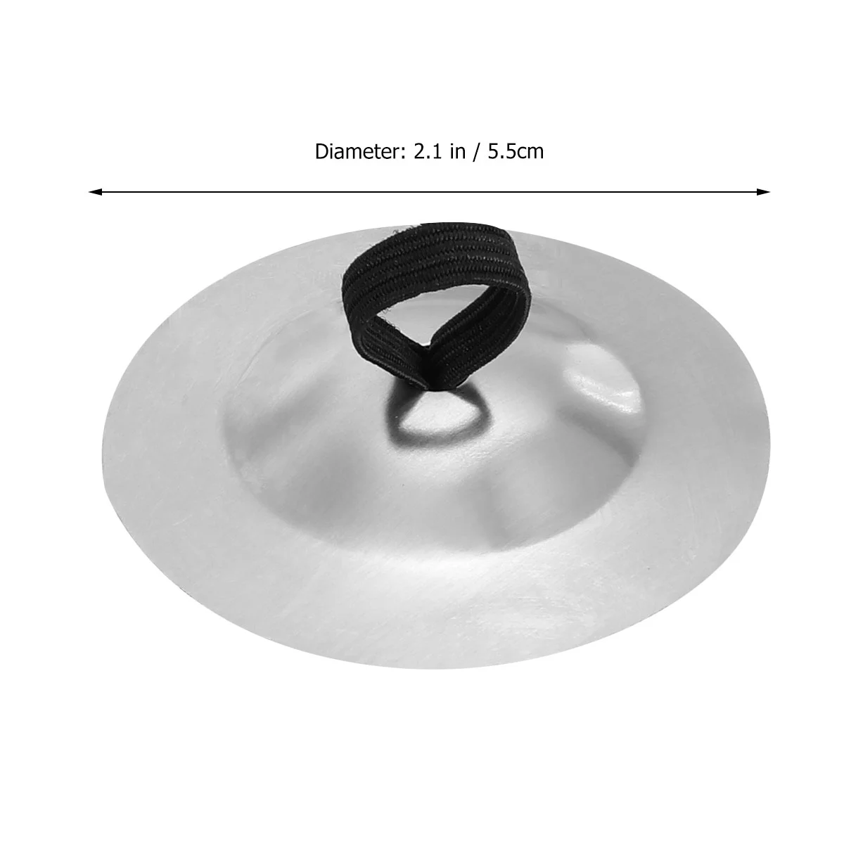 6pcs Musical Instrumen Iron Finger Cymbals Percussion Dancing Props Instrument (Silver)