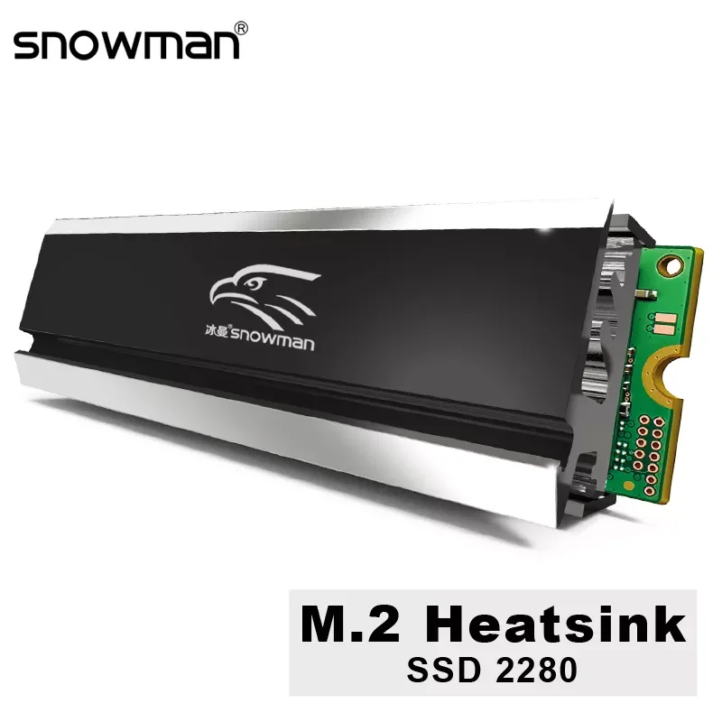 

SNOWMAN Heat Pipe M2 Heatsink Copper SSD Cooler 2280 Solid State Hard Disk M.2 Radiator NVME NGFF PCI-E Aluminum M2 Cooling Pad