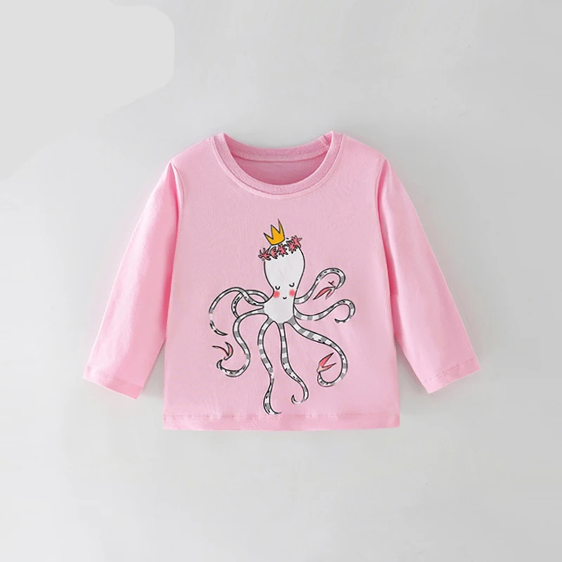 

Children T-shirt long-sleeved girls printed long sleeve T-shirt children top Spring Autumn new children clothing