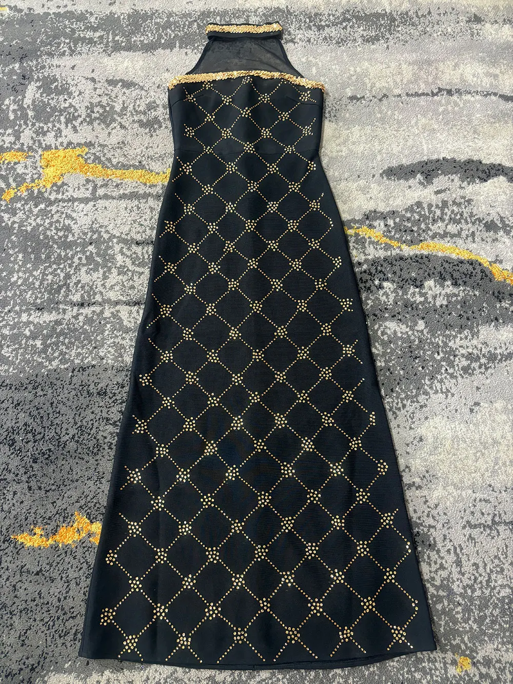 2024 элегантное женское шифоновое платье в стиле пэчворк сверхмощное Бандажное с