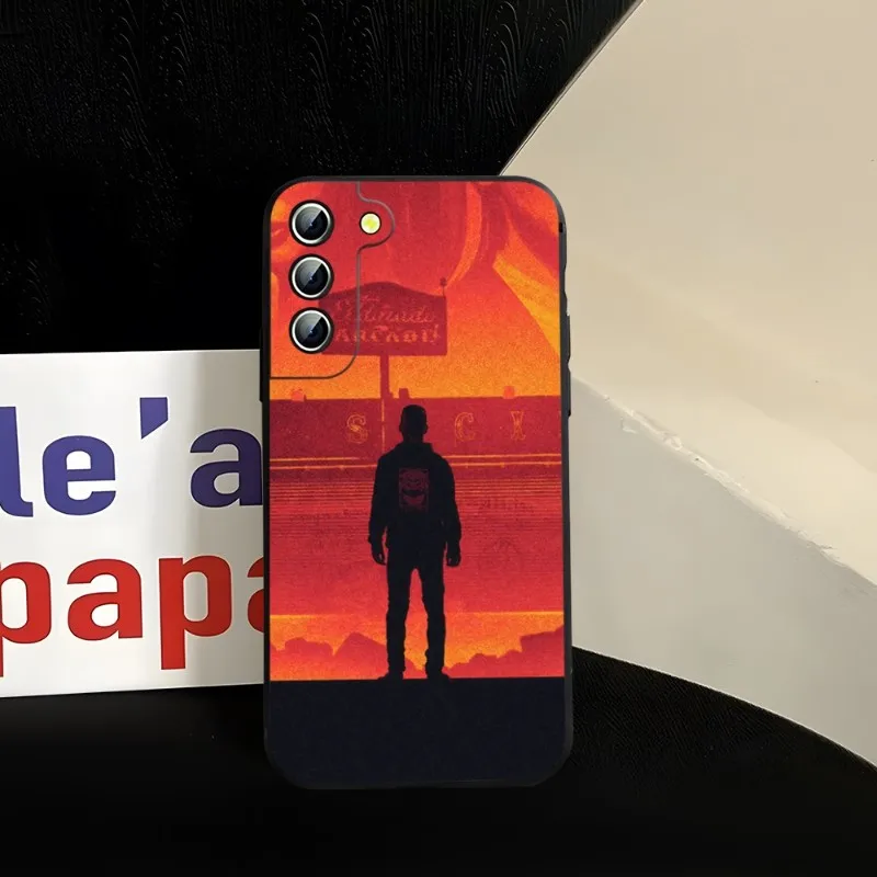 Черный чехол Mr Robot для телефона Samsung S22 S23 S30 S21 S20 S9 S10 S8 S7 S6 Pro Plus Edge Ultra Fe силиконовый