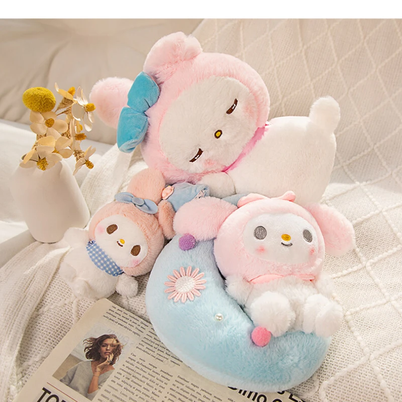 

Aoger аниме Sanrio плюшевые куклы My Melody Moon плюшевые игрушки My Melody брелок Аниме Kawaii Homdecor Doll подарки на день рождения ребенка