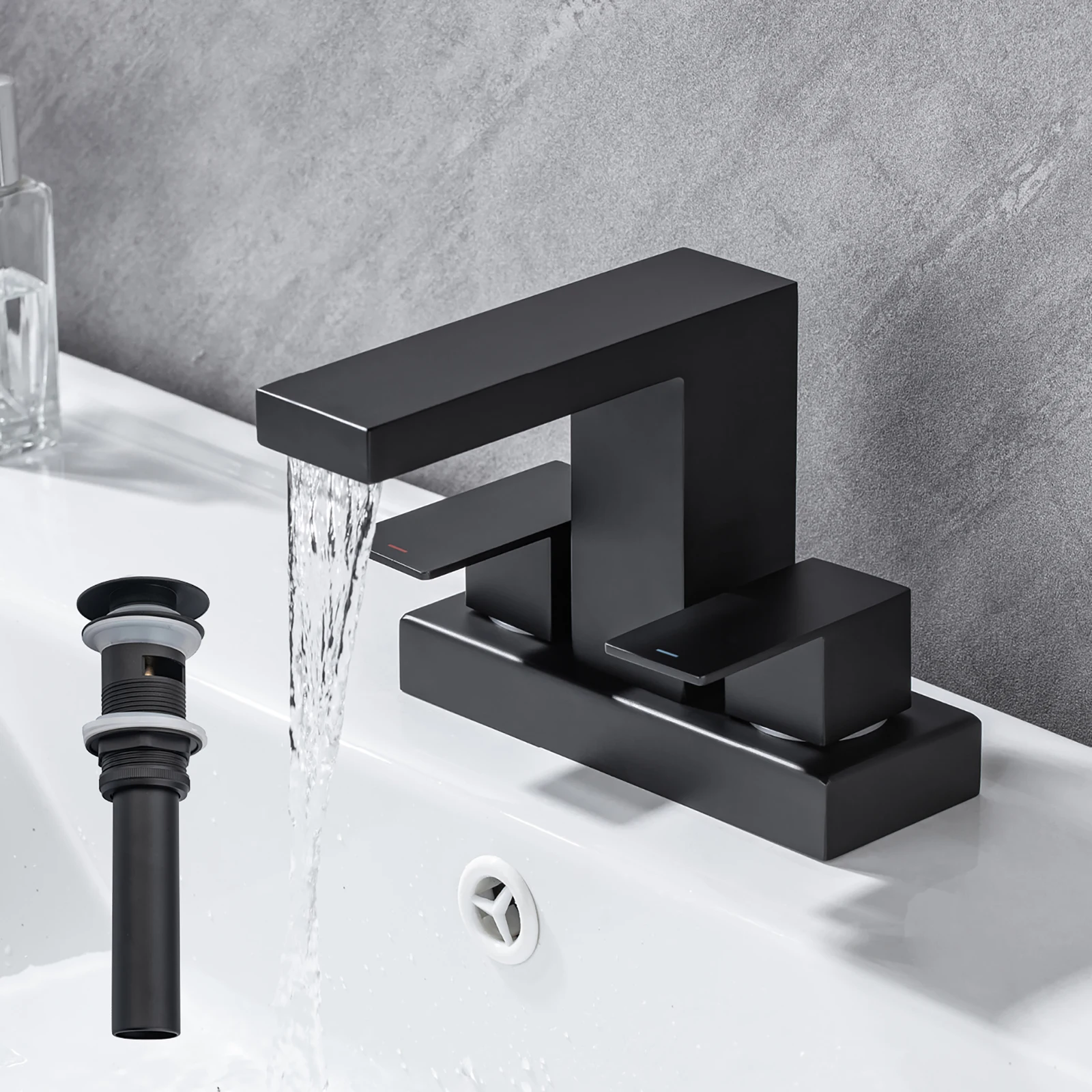 Кран для ванной комнаты Водопад современный смеситель раковины с 3 отверстиями и