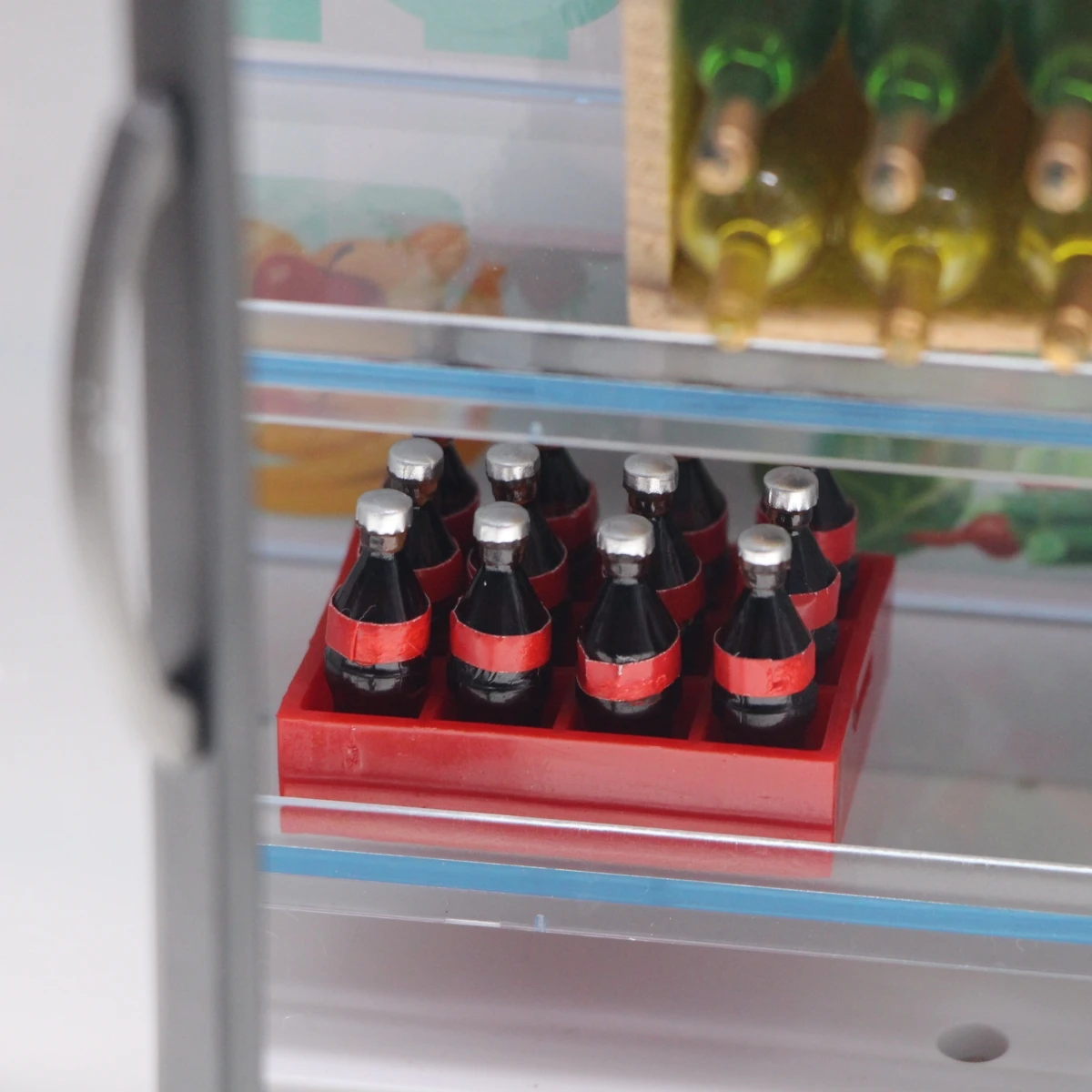 13 шт./компл. кукольный домик миниатюрные мини-бутылки с кока-колы напитки корзина