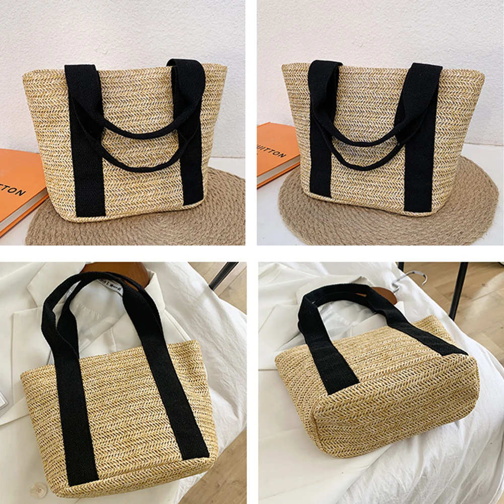 Summer Small Woven Bags for Women 2022 Bohemian Straw Bag Tote Women Handbags Shopper Purses Rattan Beach Bag Female Clutch Ins
