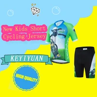 keyiyuan kids short sleeve cycling jersey set mountain bike clothes racing sportswear child bicycle clothing cycling