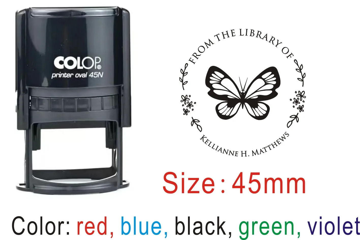 Colop гравировка письмо пресс обратно чернила печать бункера R42 R45 пользовательский