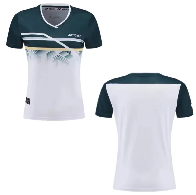 Yonex 2024 теннисные костюмы для бадминтона соревнований спортивные футболки топы с