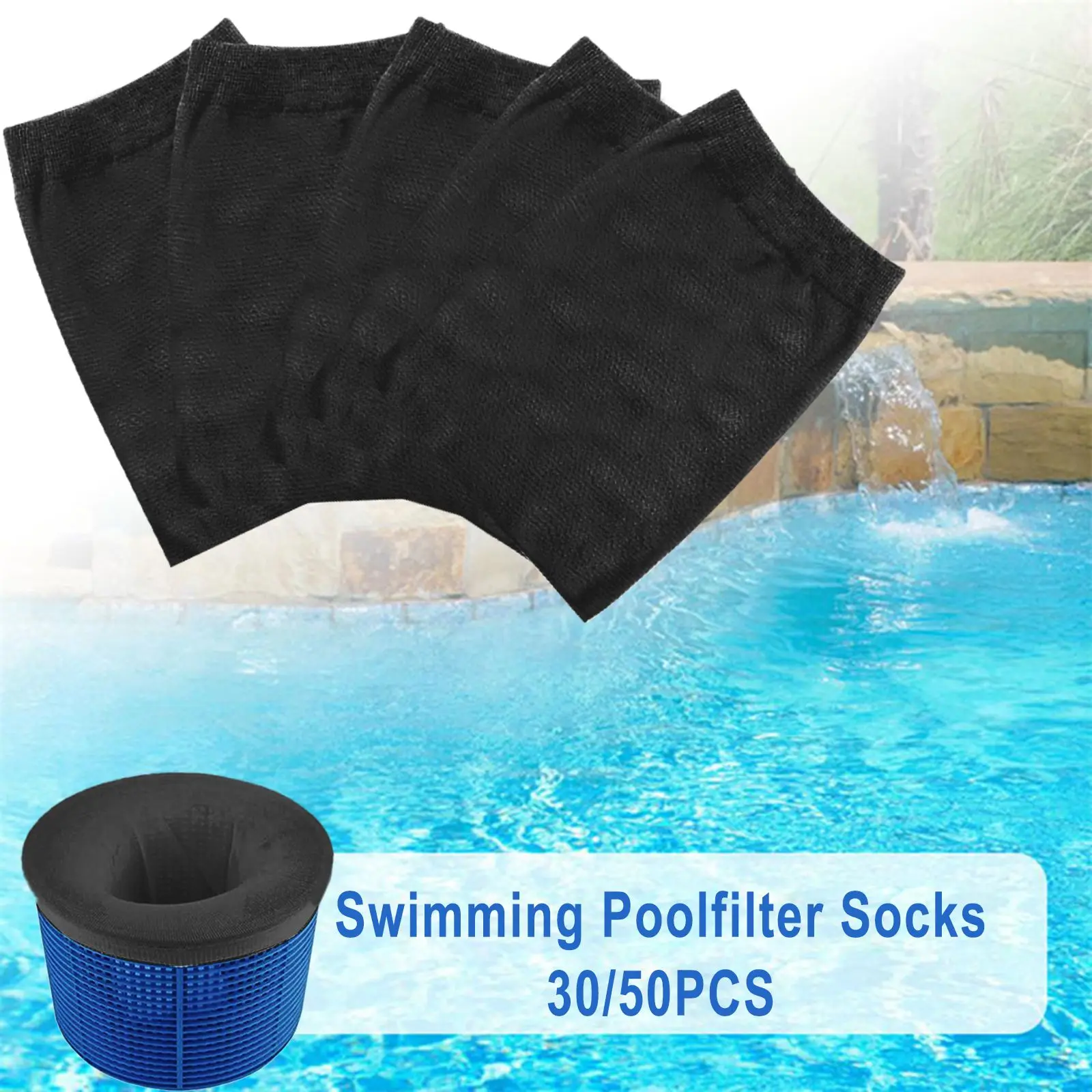 

Pool Skimmer Replacement Reservoir Elastic Pool Filter Socks Swimming Pool Filtration Systems Strong Elastic Superfine Nylon