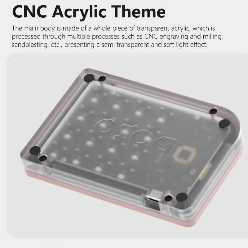 DOIO KB16-01 Дизайнерская портативная клавиатура Мини-механическая Type-C 16-клавишный