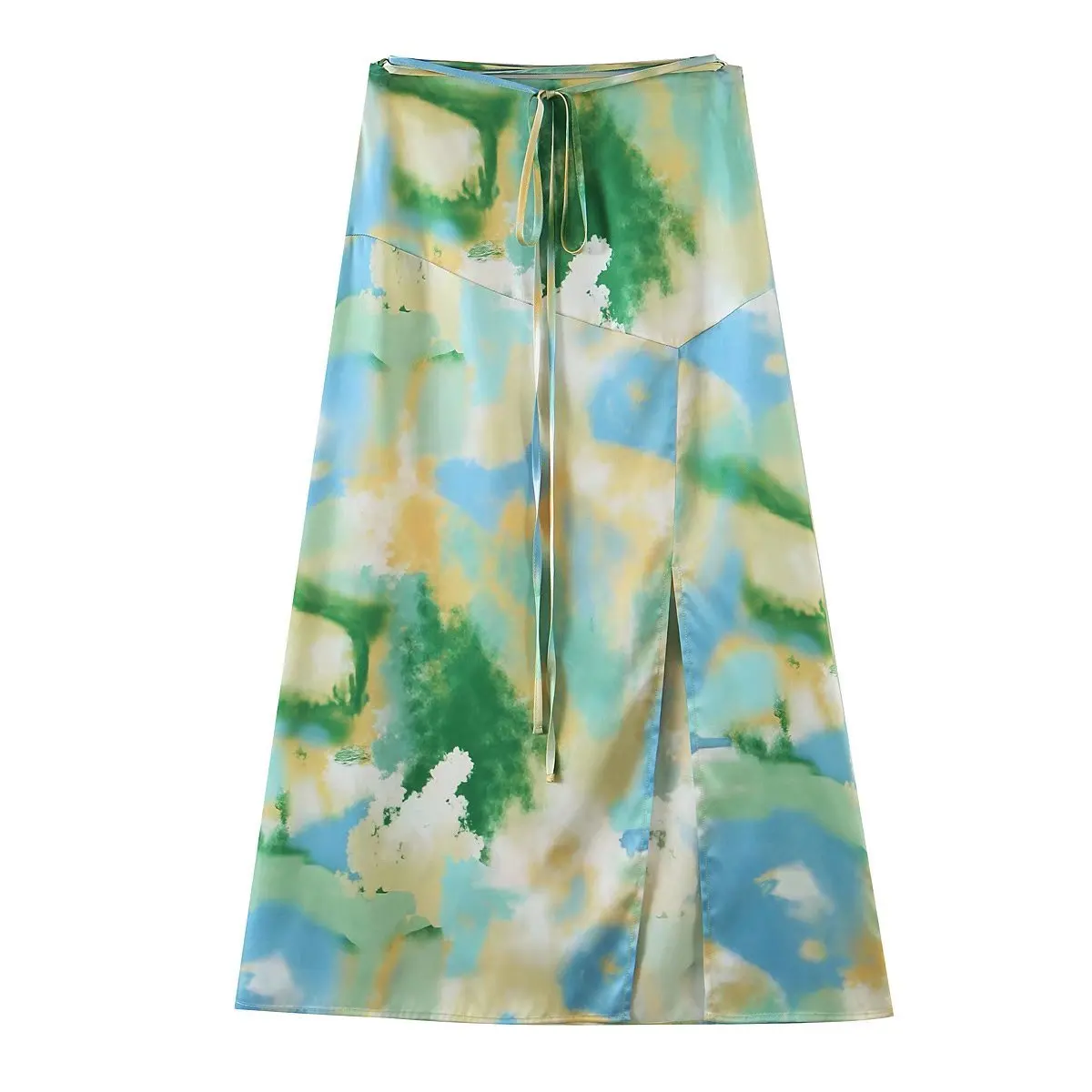 

A.D.EAST-новая женская денежная накладка на tie-dye printing рубашки Юбки